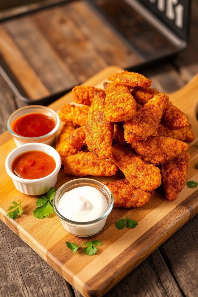 crispy bbq chicken strips