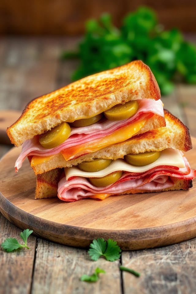 crispy cuban bread sandwiches