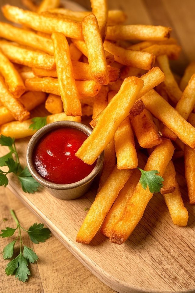 crispy double fried potato strips