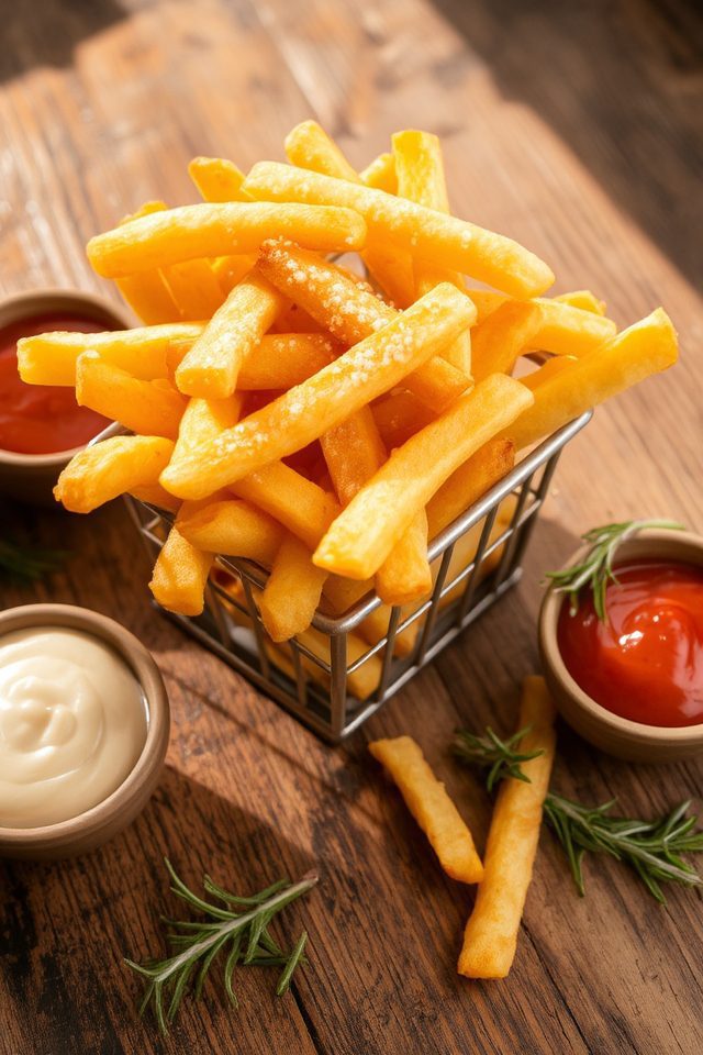 crispy fluffy seasoned fries