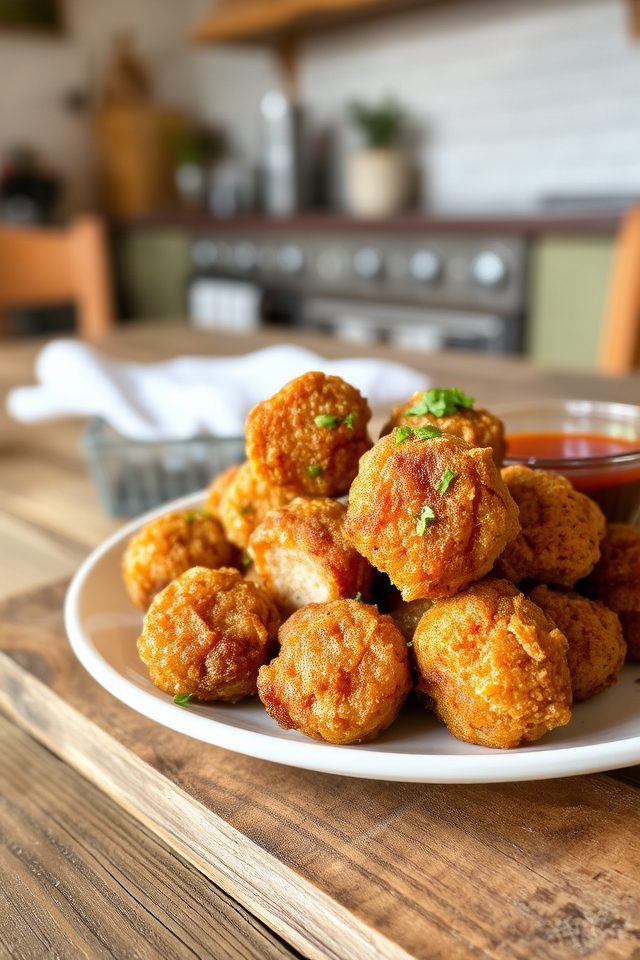 crispy fried pork bites
