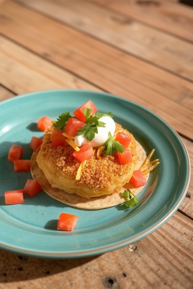 crispy mashed potato tacos