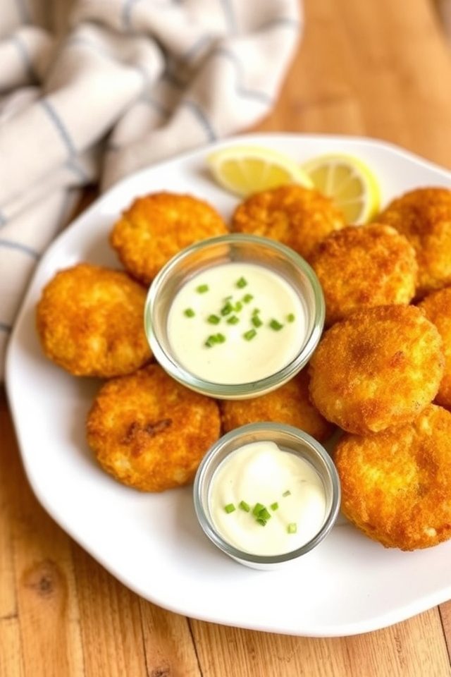 crispy potato aioli bites
