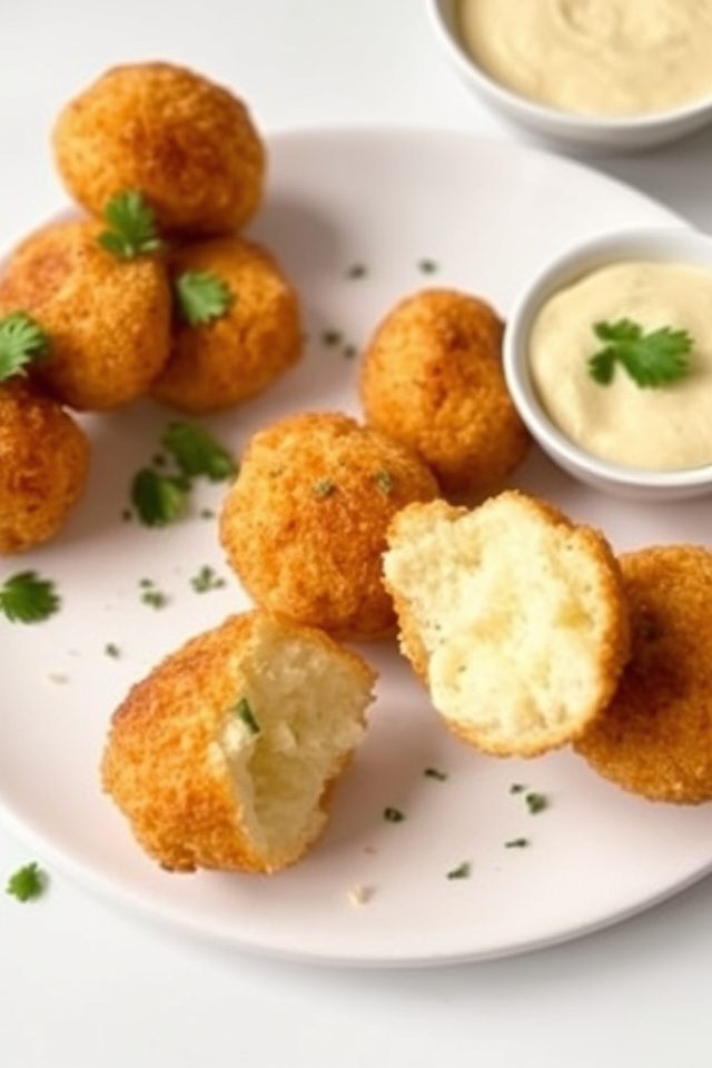 crispy potato garlic bites