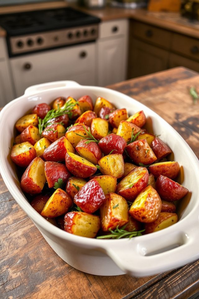 crispy roasted potato dish