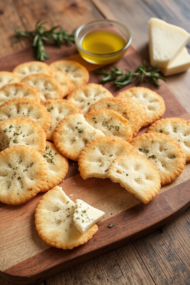 crispy sourdough snack crackers