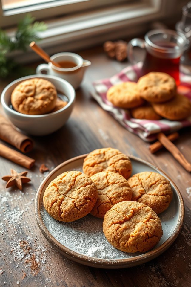 crispy spiced holiday cookies