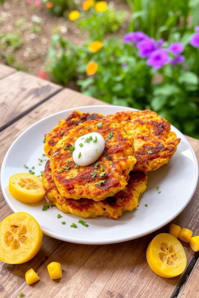 crispy summer squash fritters