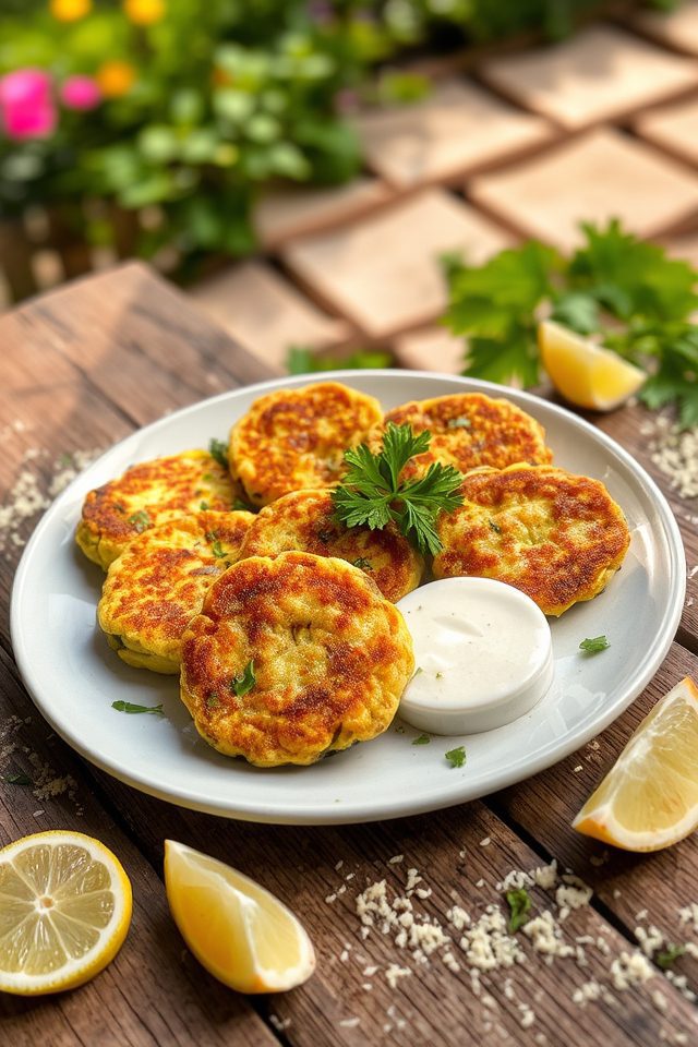 crispy summer zucchini fritters