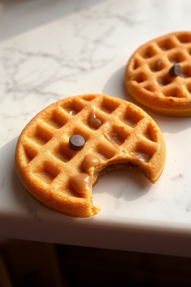 crispy waffle iron cookies