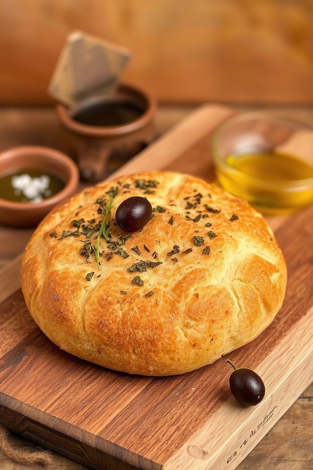 crunchy mediterranean flat bread