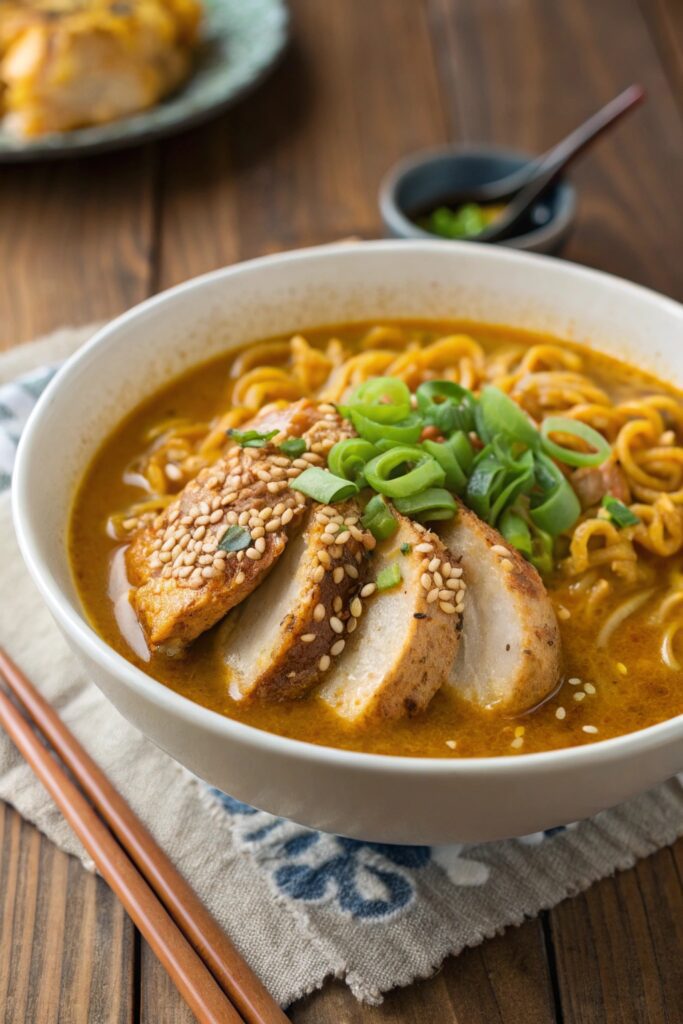 curry infused chicken ramen