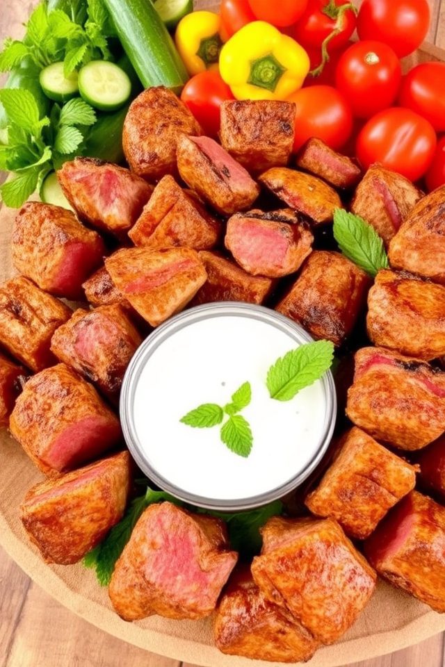 curry spiced gourmet kebabs