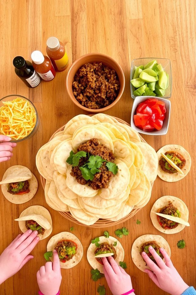 customizable mini taco bar