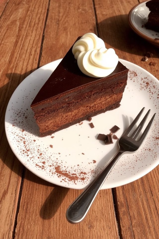 decadent chocolate cream cheesecake