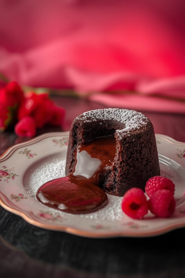 decadent chocolate lava cakes
