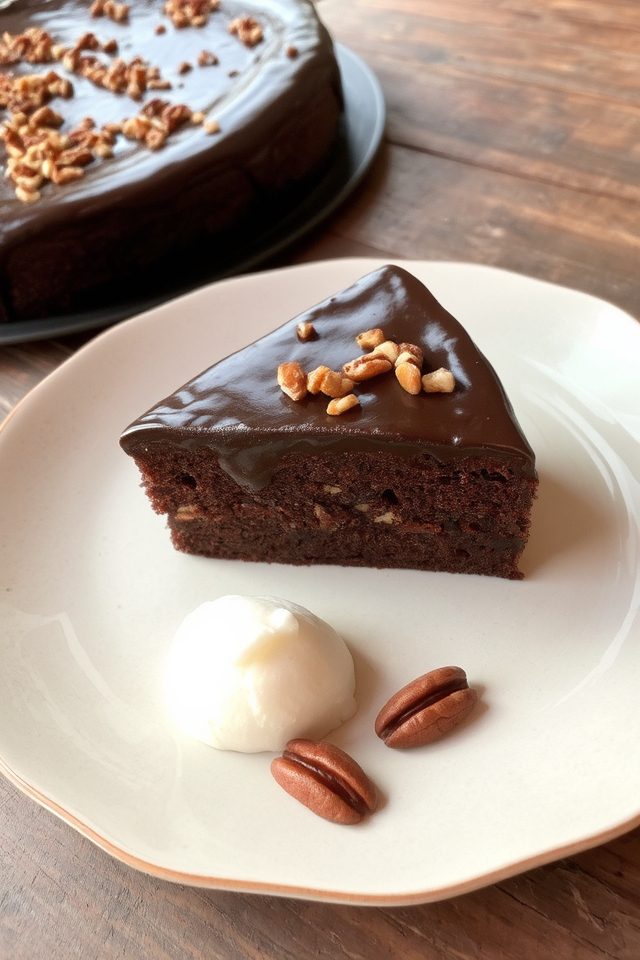 decadent chocolate pecan torte