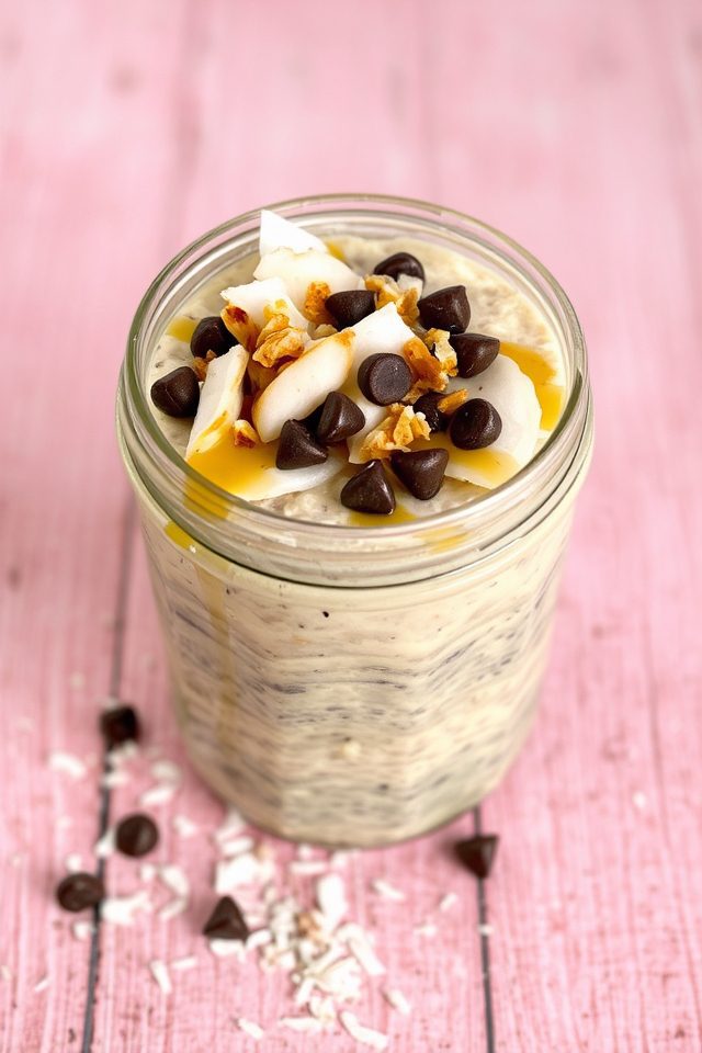 decadent coconut chocolate oats