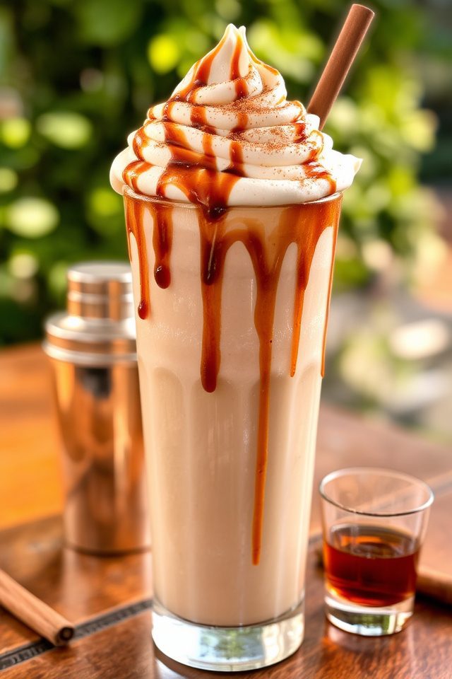 decadent rum milkshake treat