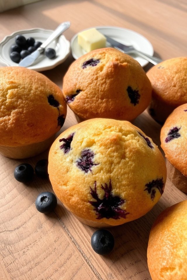 delicious blueberry breakfast muffins
