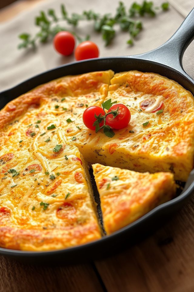 delicious breakfast on the