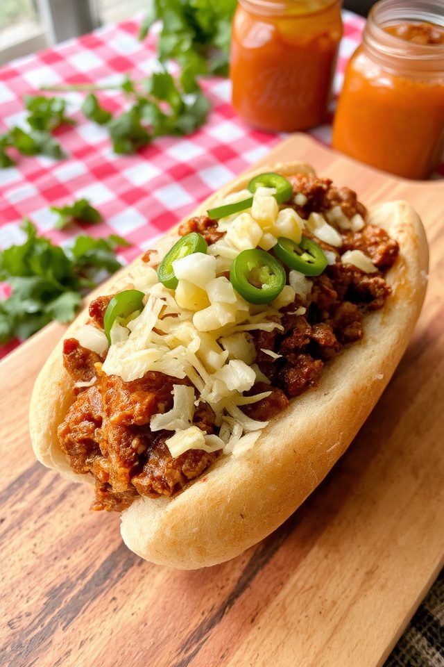 delicious chili cheese dogs