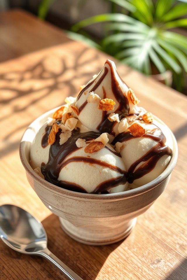 delicious coconut chocolate custard