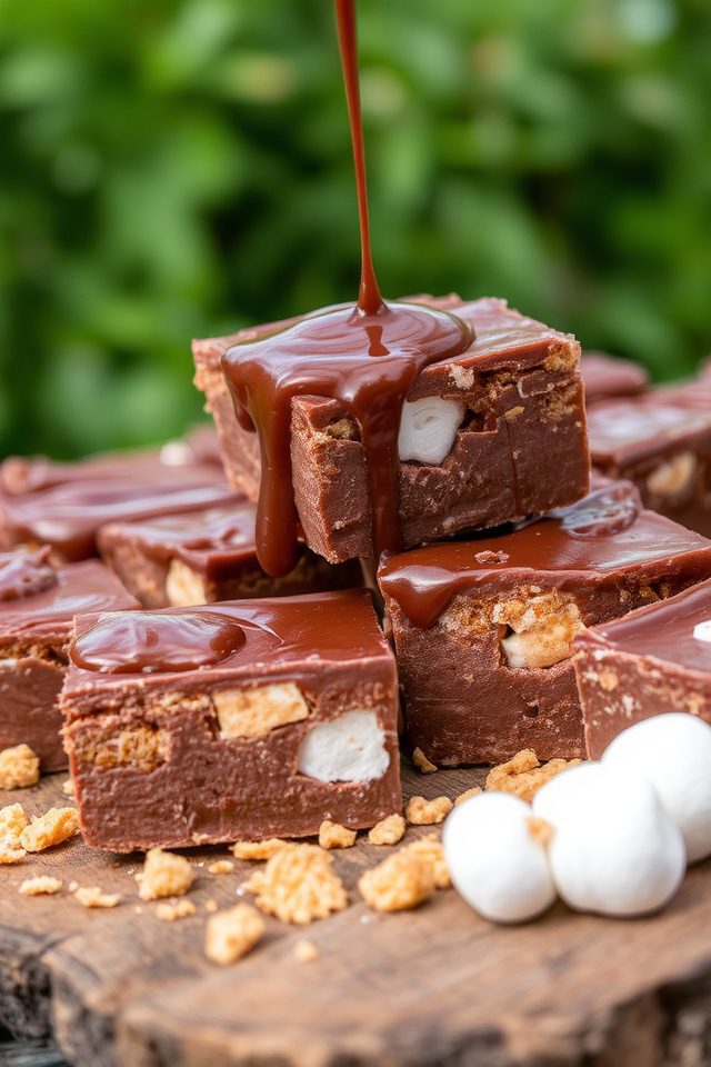 delicious no bake s mores fudge