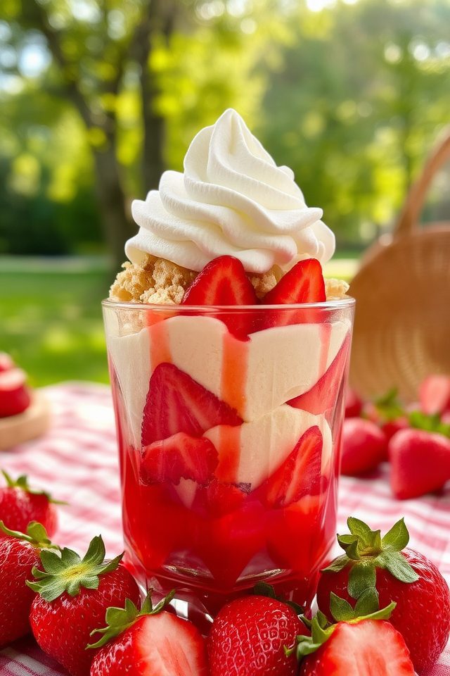 delicious summer strawberry dessert