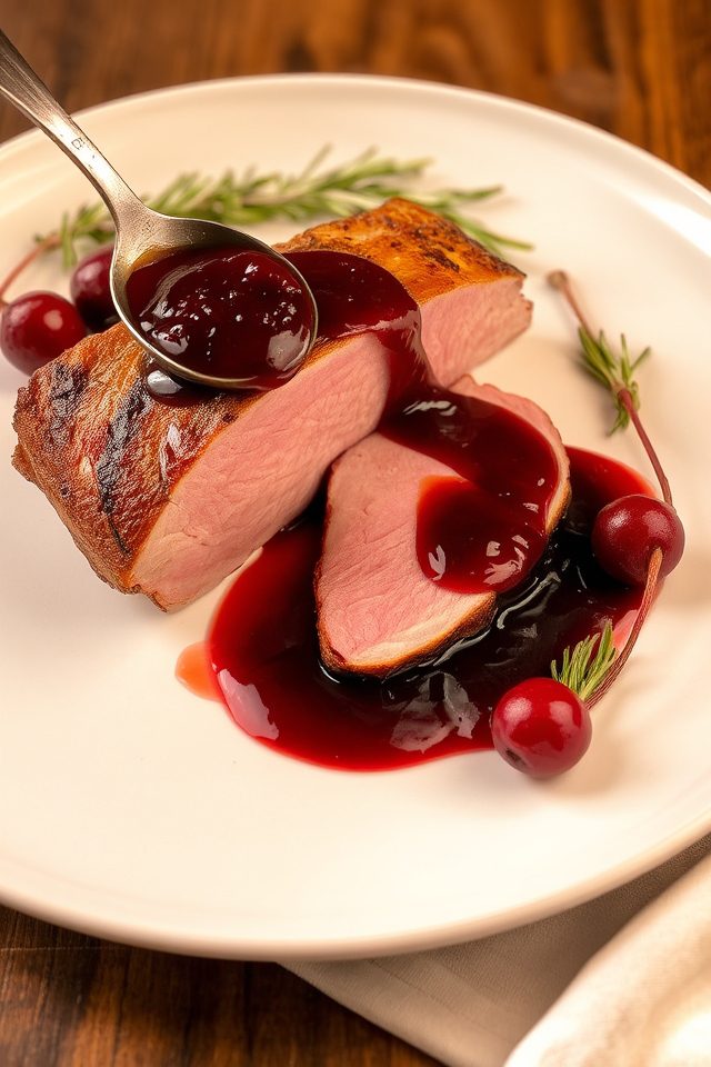 duck breast cherry sauce