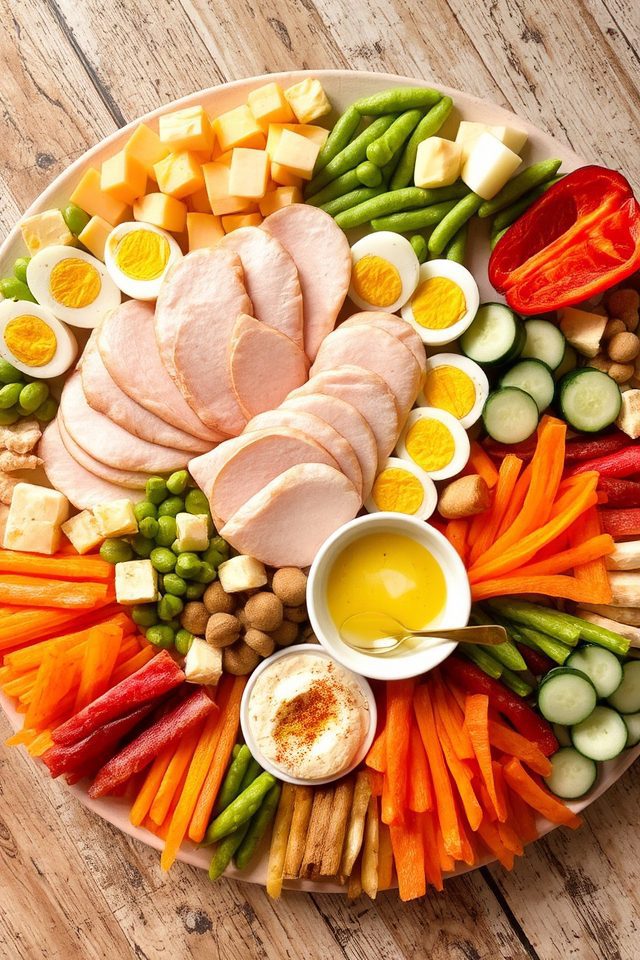 easy protein snack platter