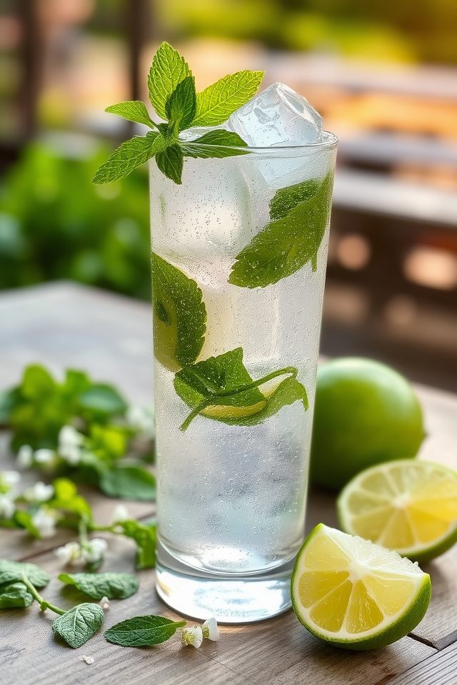 elderflower mint cocktail delight