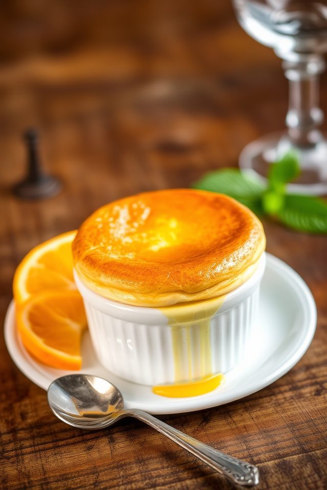 elegant orange souffl delight