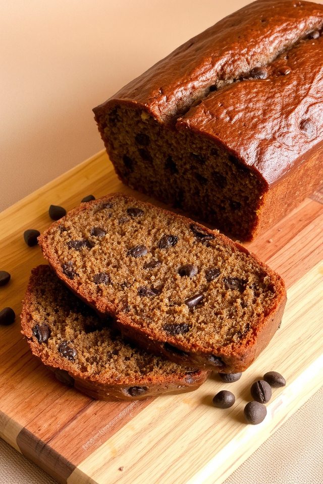 espresso chocolate quick bread