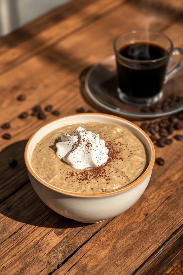 espresso infused creamy dessert