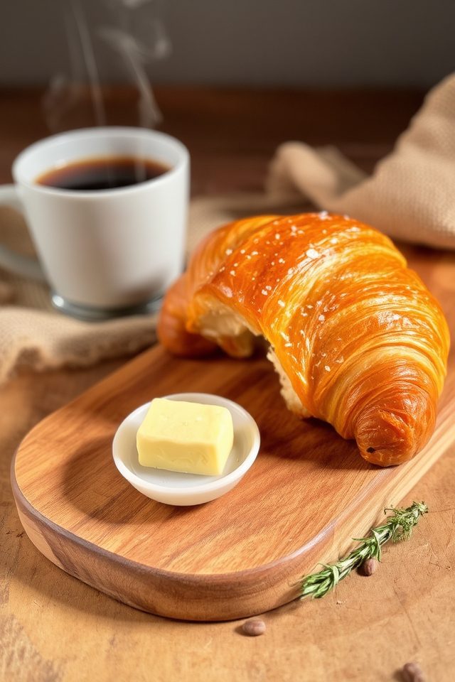 flaky buttery crescent pastry