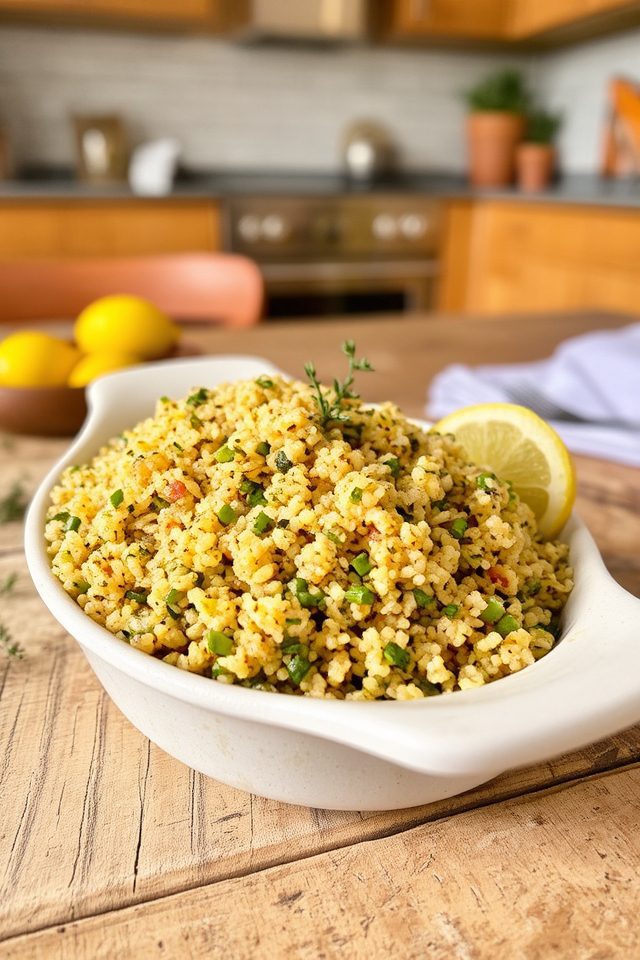 flavorful herb quinoa dish