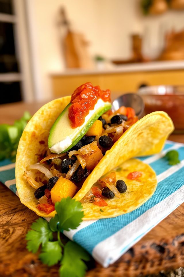 flavorful vegetarian taco option