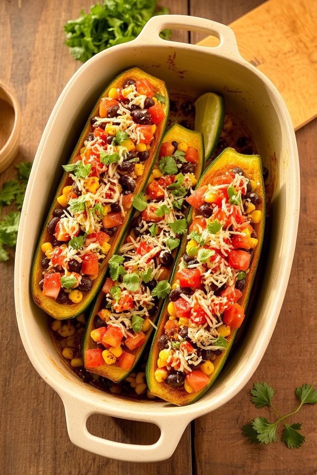 flavorful zucchini boat fillings