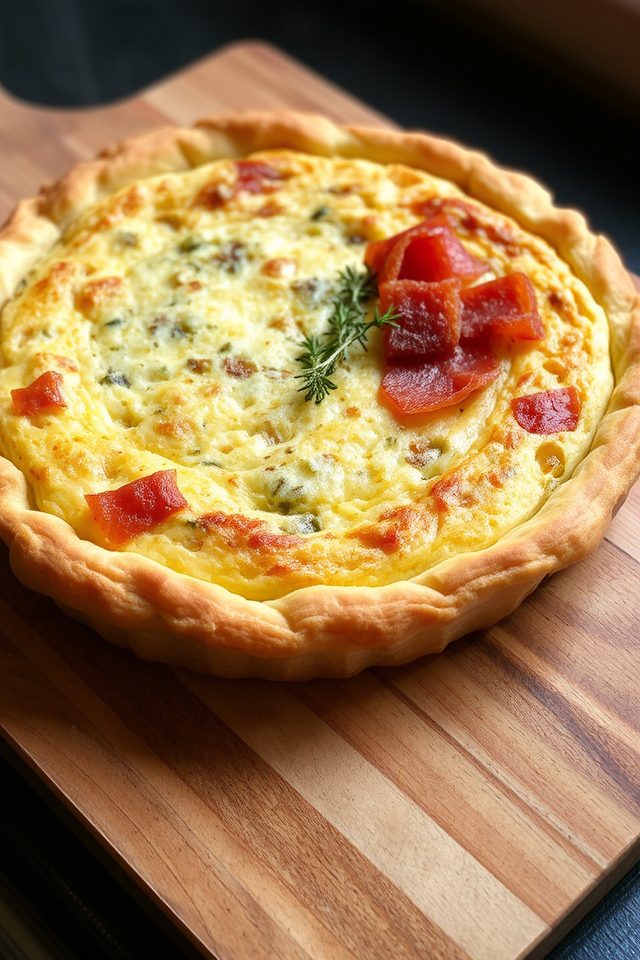 french bacon quiche dish