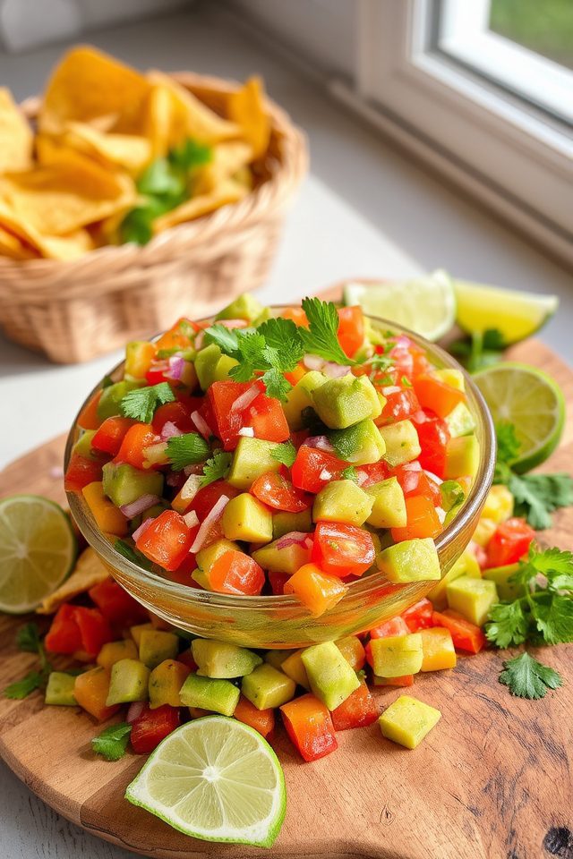 fresh avocado tomato salsa