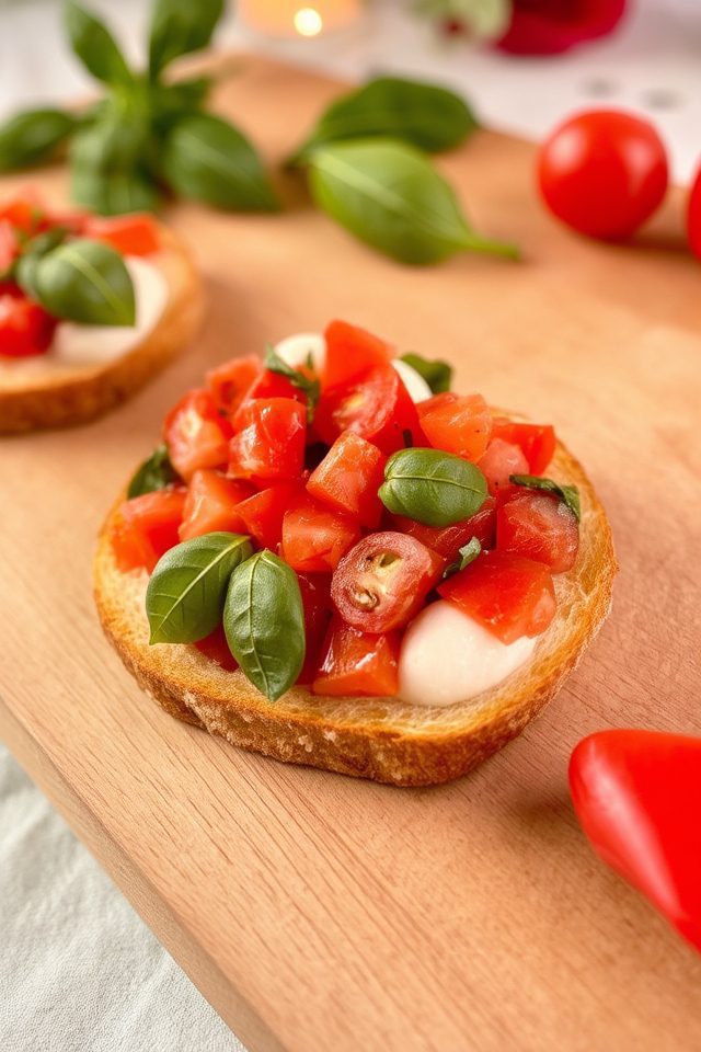 fresh italian valentine appetizer