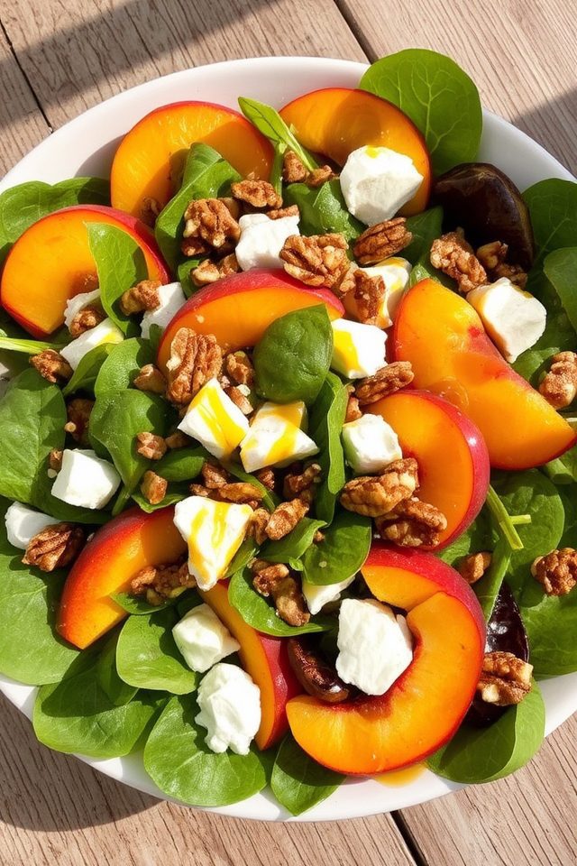 fresh summer spinach salad