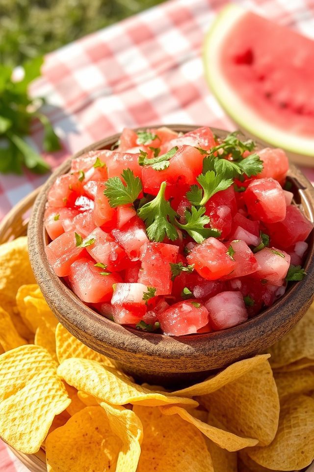 fresh watermelon salsa delight