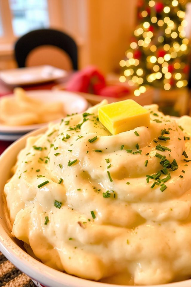 garlic herb mashed potatoes