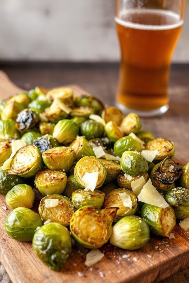 garlic parmesan brussels sprouts delight