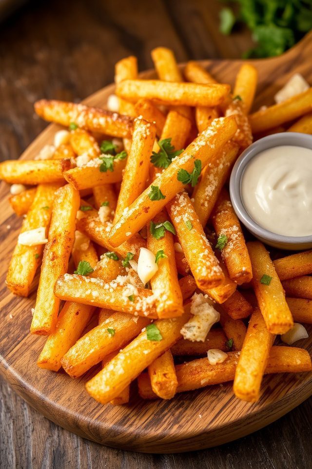 garlic parmesan fries delight