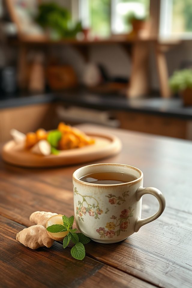 ginger soothes the stomach