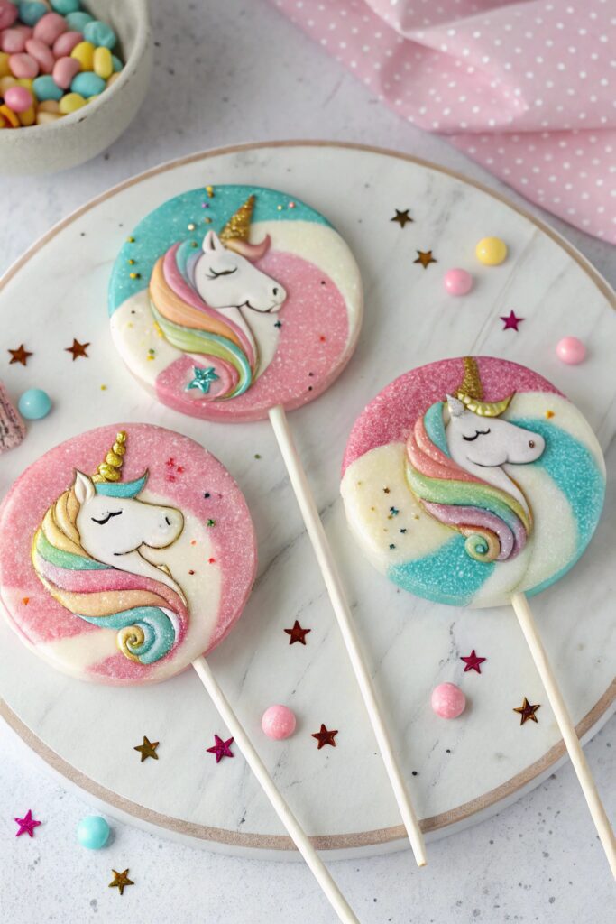 magical glittery unicorn treats