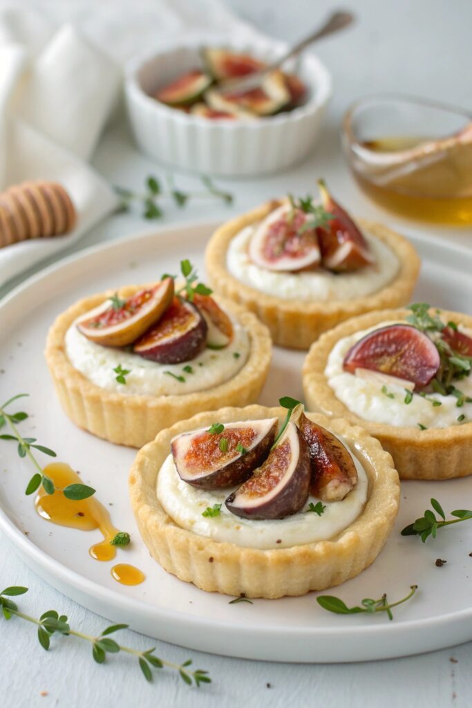savory sweet fig tartlets